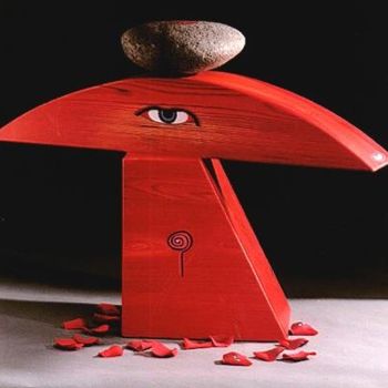Escultura intitulada "Serie: Todo es ojo.…" por Gladis Desumvila, Obras de arte originais, Média Mixtas