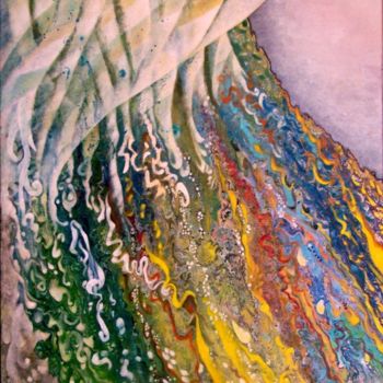 Pittura intitolato "Colorful rhapsody" da Detelina Zdravkova, Opera d'arte originale, Acrilico