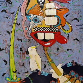 Pittura intitolato "THE FLEEING DUTCHMAN" da Detlev Eilhardt, Opera d'arte originale, Acrilico