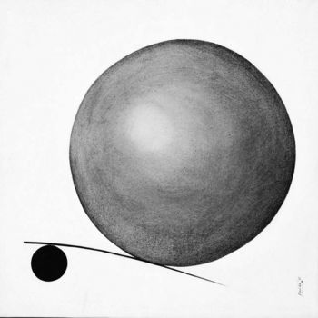 Pintura intitulada "balance 2" por Deviba Wala, Obras de arte originais, Óleo