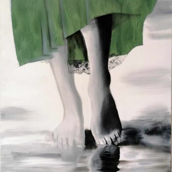 Peinture intitulée "Le pas sage" par Sophie Devignot, Œuvre d'art originale, Huile