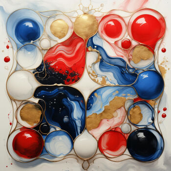 Arts numériques intitulée "Paintballs" par Devonmeert, Œuvre d'art originale, Image générée par l'IA