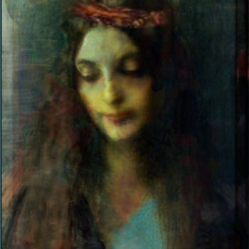 Digital Arts titled "The Wistful Eye and…" by Devorah Rosen, Original Artwork, Digital Painting