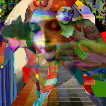 Arte digitale intitolato "The Female Form Div…" da Devorah Rosen, Opera d'arte originale, Pittura digitale