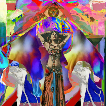 Digital Arts titled "Colour Me in Midnig…" by Devorah Rosen, Original Artwork, Digital Painting