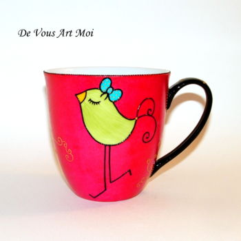 Ремесла под названием "Gros Mug(jumbo)en P…" - Devousartmoi, Подлинное произведение искусства, Кухня и столовая