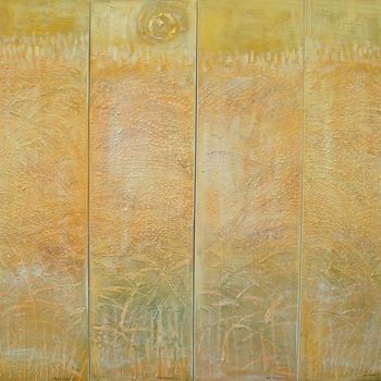 Peinture intitulée "Fields #2" par Dex Kusuma, Œuvre d'art originale, Huile
