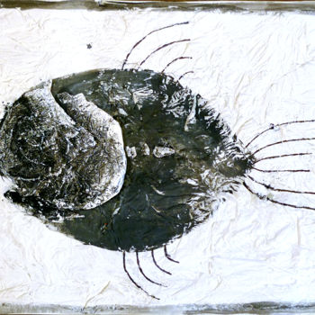 Collages intitolato "Come i fossili il l…" da Ramona Pepegna Bianchini, Opera d'arte originale, Cartapesta