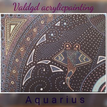 Rysunek zatytułowany „aquarius” autorstwa Valdgd Acrylicpainting, Oryginalna praca, Akryl