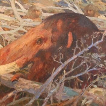 Картина под названием "мамонта поймали" - Dgim, Подлинное произведение искусства