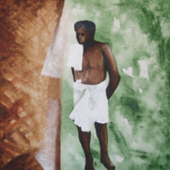 Pintura titulada "Raman" por Dhanaraj Keezhara, Obra de arte original