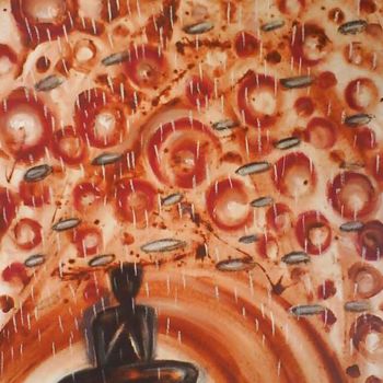 Painting titled "after rain" by Dhanaraj Keezhara, Original Artwork