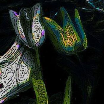 Digital Arts titled "tulips" by Pepita Selles, Original Artwork, Other
