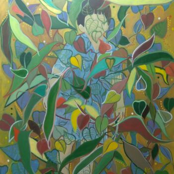 Malarstwo zatytułowany „I Am Nature” autorstwa Dharshana Bajaj, Oryginalna praca, Olej