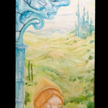 Pintura titulada "castle window" por Dhaveed Woody, Obra de arte original, Oleo