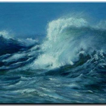 绘画 标题为“wave” 由Pan Yongdong, 原创艺术品, 油