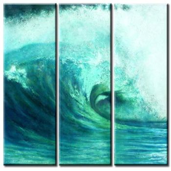 绘画 标题为“wave” 由Pan Yongdong, 原创艺术品, 油