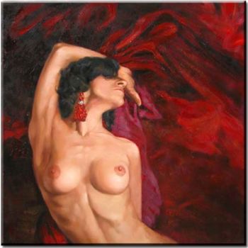 Malarstwo zatytułowany „nude” autorstwa Pan Yongdong, Oryginalna praca, Olej