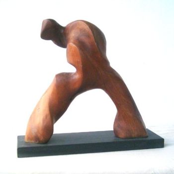Sculpture intitulée "Untitled1" par Dhyaneswar Dausoa, Œuvre d'art originale, Bois