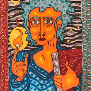 Painting titled "“Mural”" by Diako Art, Original Artwork, Marker