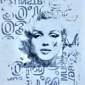 Картина под названием "Vintage Marilyn Mon…" - Diana Achtzig, Подлинное произведение искусства, Акрил