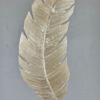 Painting titled "A Feather" by Diana Alferova, Original Artwork, Acrylic