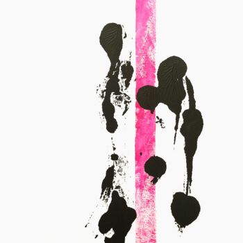 Drawing titled "Pink III" by Diana Becerra, Original Artwork, Acrylic
