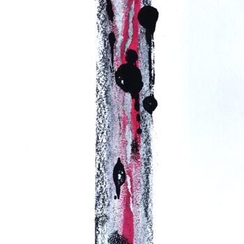 Disegno intitolato "Pink Fluid" da Diana Becerra, Opera d'arte originale, Acrilico
