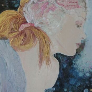 Картина под названием "Meditazione" - Diana Carnevale, Подлинное произведение искусства