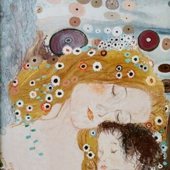 Painting titled "Omaggio a G. Klimt…" by Diana Carnevale, Original Artwork
