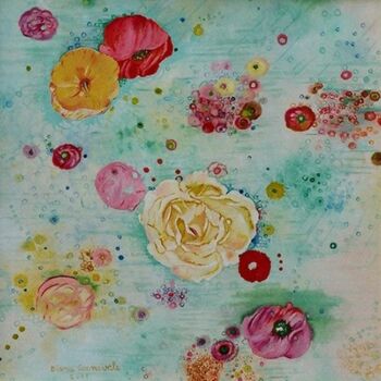 Painting titled "I fiori di Ischia" by Diana Carnevale, Original Artwork