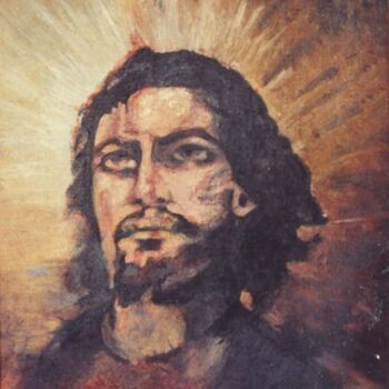 Schilderij getiteld "Cristo" door Diana Carnevale, Origineel Kunstwerk