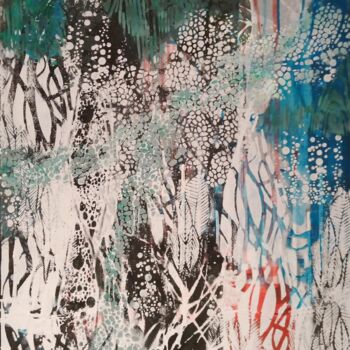 Картина под названием "Permeation" - Diana Heit, Подлинное произведение искусства, Акрил Установлен на Деревянная рама для н…