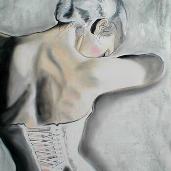 Drawing titled "Breathless" by Diana Hughey, Original Artwork
