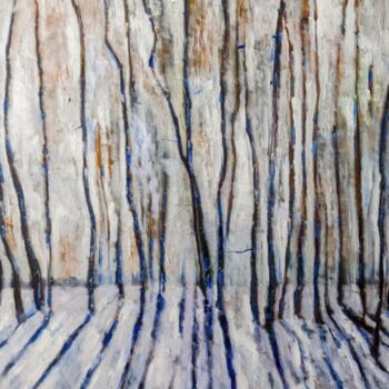 Pintura titulada "Winterblicke im Wald" por Diana Knepper, Obra de arte original, Oleo Montado en Bastidor de camilla de mad…