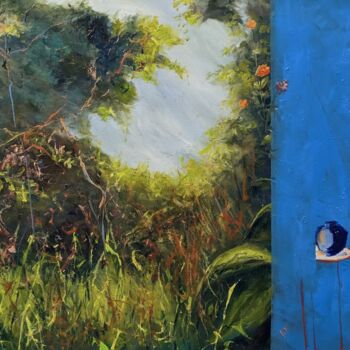 Pintura intitulada "Der Chinesische Gar…" por Diana Knepper, Obras de arte originais, Óleo Montado em Armação em madeira