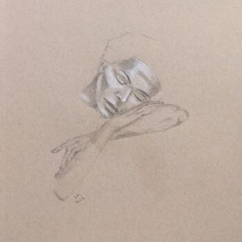 Drawing titled "Der Schlaf" by Diana Knepper, Original Artwork, Graphite