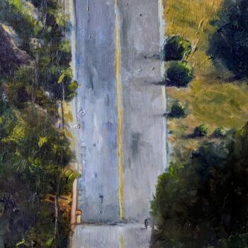 Peinture intitulée "Breite Straße" par Diana Knepper, Œuvre d'art originale, Huile Monté sur Carton
