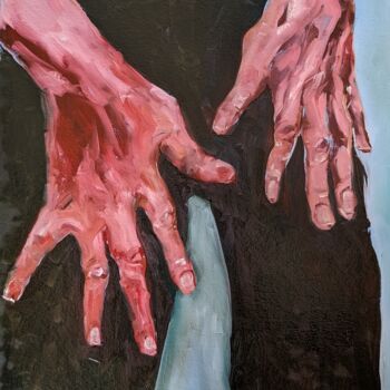 Malerei mit dem Titel "Hände" von Diana Knepper, Original-Kunstwerk, Öl