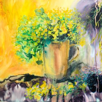 "Marsh-marigold" başlıklı Tablo Diana Mazjane tarafından, Orijinal sanat, Suluboya
