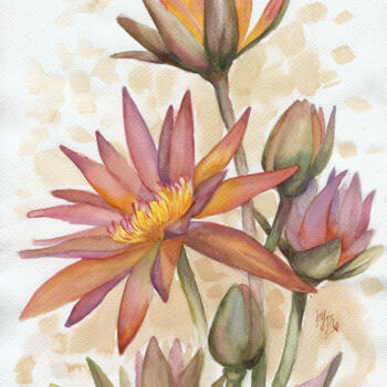 Painting titled "Impressionistic mee…" by Diana Rode, Original Artwork, Watercolor