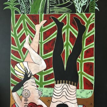 Pintura titulada "Closer" por Diana Rosa, Obra de arte original, Acrílico Montado en Bastidor de camilla de madera