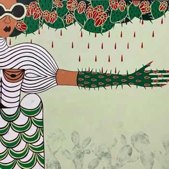 Pintura titulada "Juicy glove" por Diana Rosa, Obra de arte original, Acrílico Montado en Bastidor de camilla de madera
