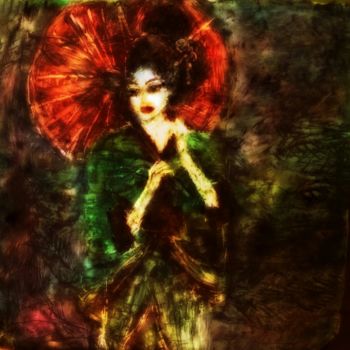 Ζωγραφική με τίτλο "Geisha" από Diana Surge, Αυθεντικά έργα τέχνης, Άλλος