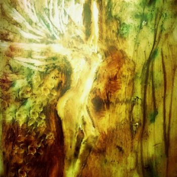 Painting titled "Tears of the forest" by Diana Surge, Original Artwork, Other