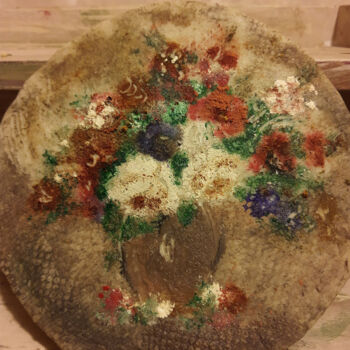 「Flowers」というタイトルの絵画 Diana Surgeによって, オリジナルのアートワーク, 石鹸