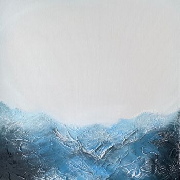 Peinture intitulée "Raging sea" par Diana Virgo, Œuvre d'art originale, Acrylique