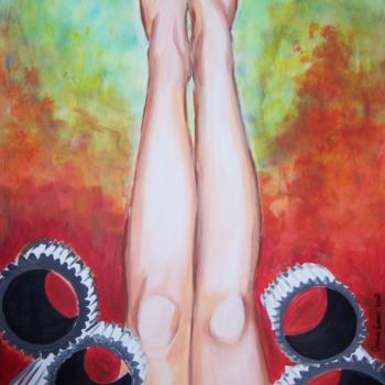 Painting titled "Shine 'n rise" by Diana Baars, Original Artwork