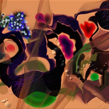 Digitale Kunst mit dem Titel "Summer Solstice" von Diana Coatu, Original-Kunstwerk, Digitale Malerei