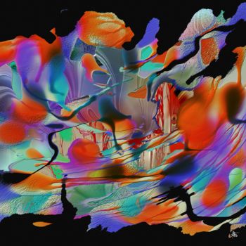 Digitale Kunst mit dem Titel "Recycled Memories" von Diana Coatu, Original-Kunstwerk, Digitale Malerei